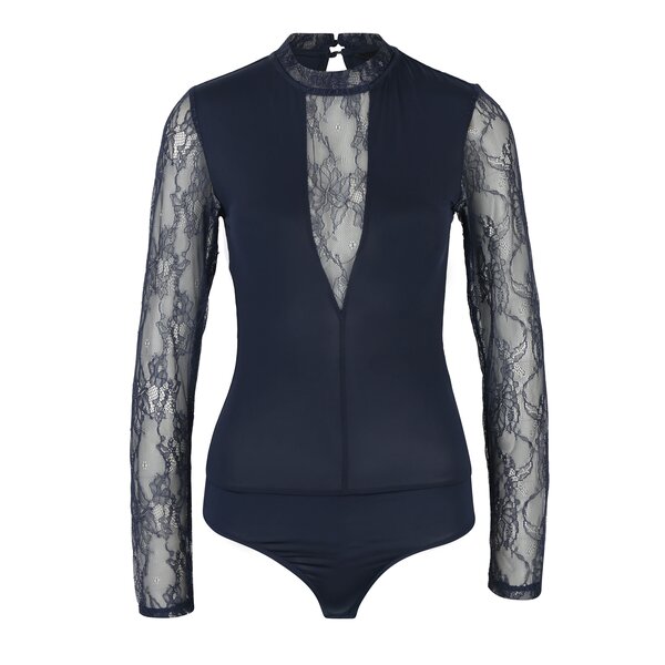 Body bleumarin cu dantelă VERO MODA Holly