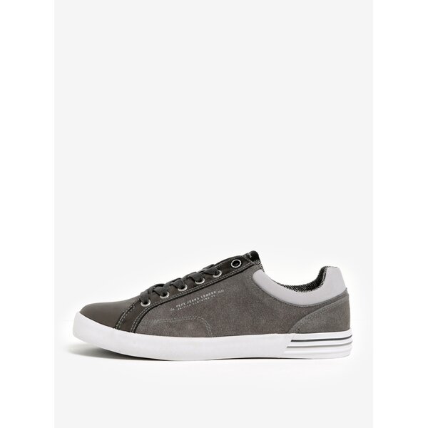 Pantofi sport gri din piele Pepe Jeans North Mix