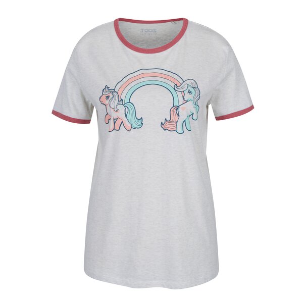 Tricou gri cu print ponei pentru femei ZOOT Original Ponny