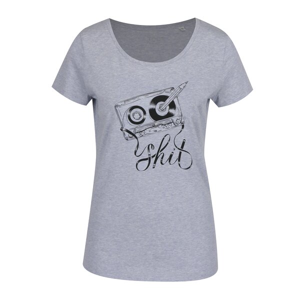 Tricou albastru cu print pentru femei ZOOT Original Kazeta
