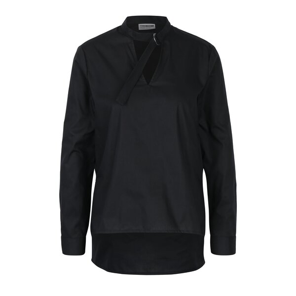 Bluza asimetrica neagra cu guler choker Noisy May Devisonare