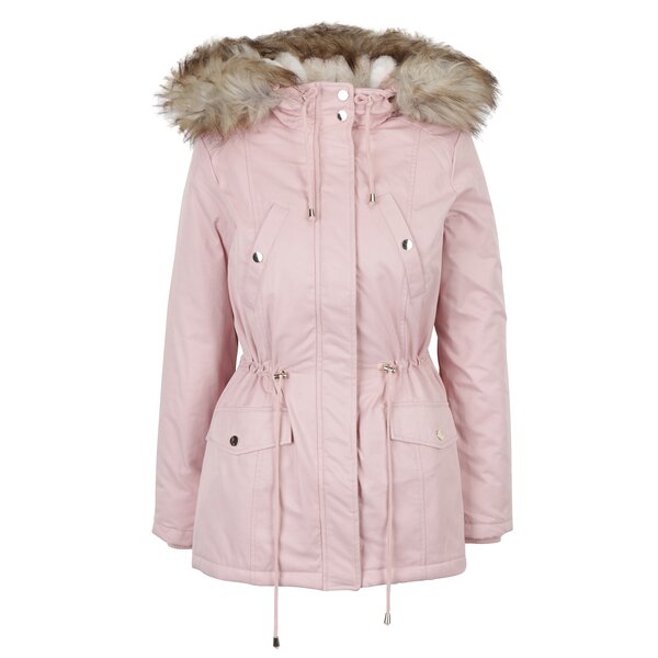 Geacă parka roz Miss Selfridge