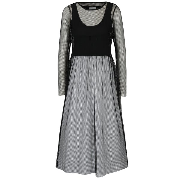 Rochie neagră cloș cu top detașabil Noisy May Bianca