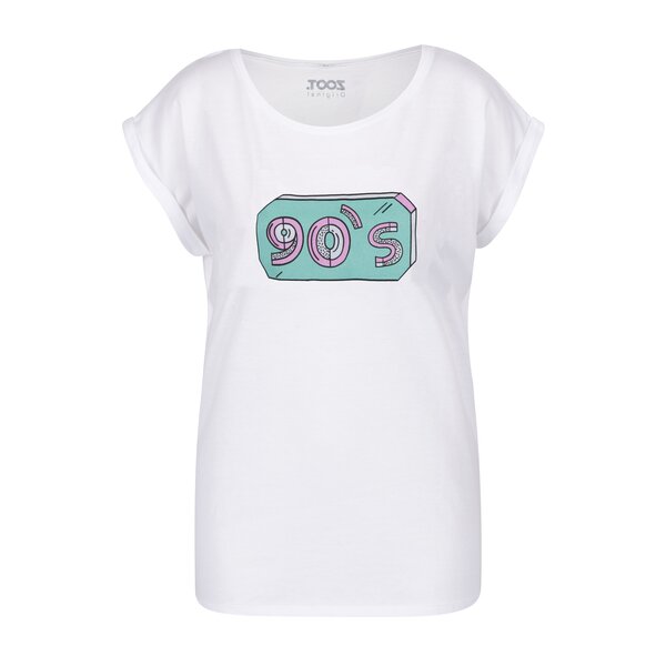 Tricou alb cu print pentru femei ZOOT Original 90s