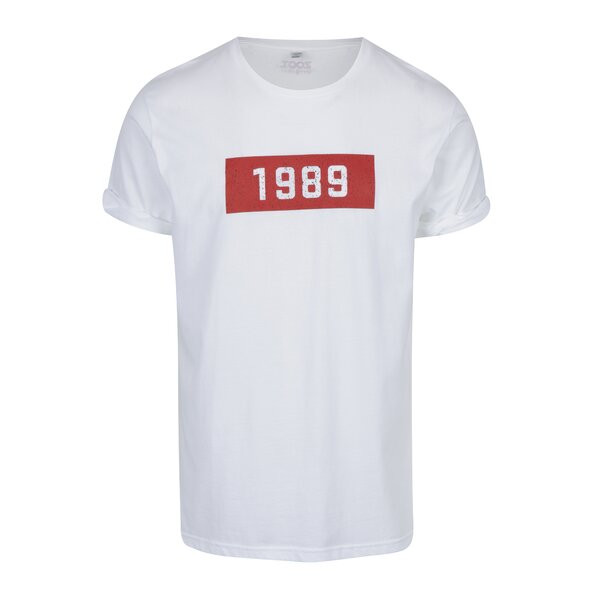 Tricou alb cu print pentru bărbați ZOOT Original 1989