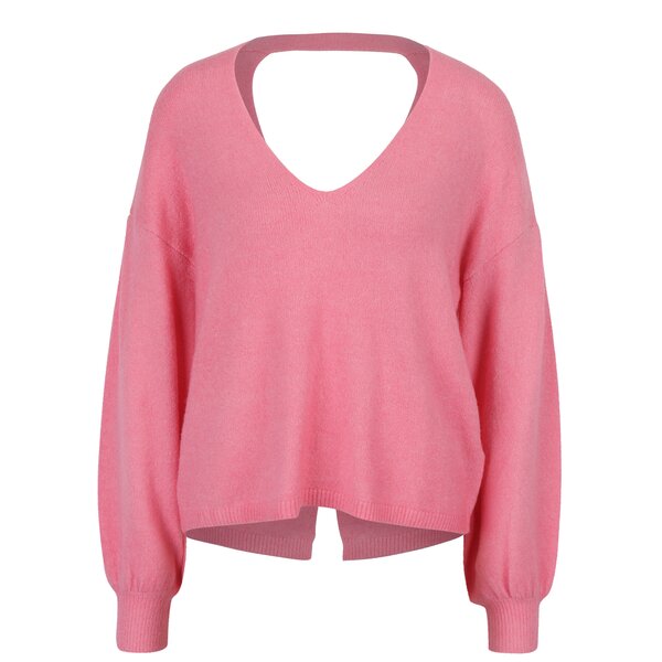 Pulover roz cu decupaj la spate Miss Selfridge