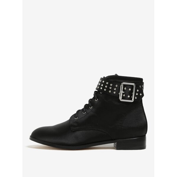 Ghete negre cu catarama decorativa Miss Selfridge