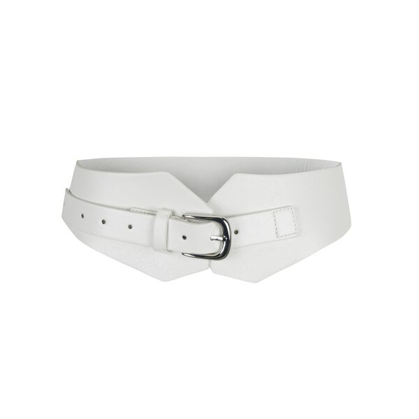 Curea lată crem Miss Selfridge
