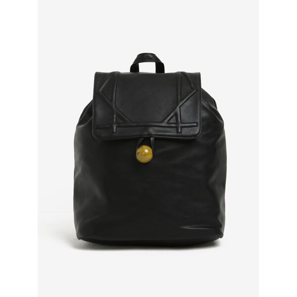 Rucsac negru cu nasture decorativ Nali