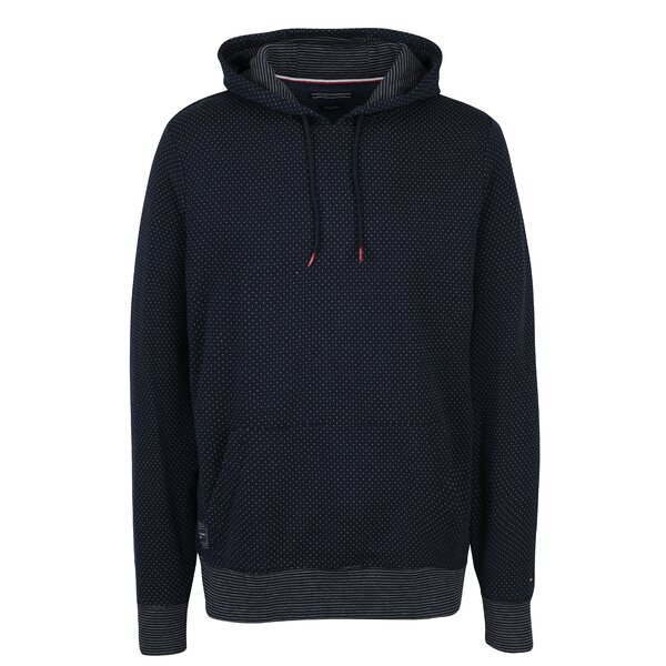 Hanorac bleumarin cu print mărunt Tommy Hilfiger Aiden