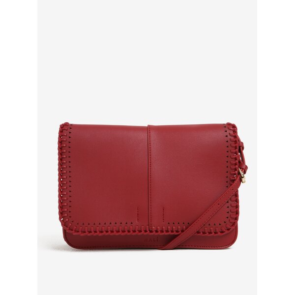 Geantă rosie crossbody cu detalii aurii Nali