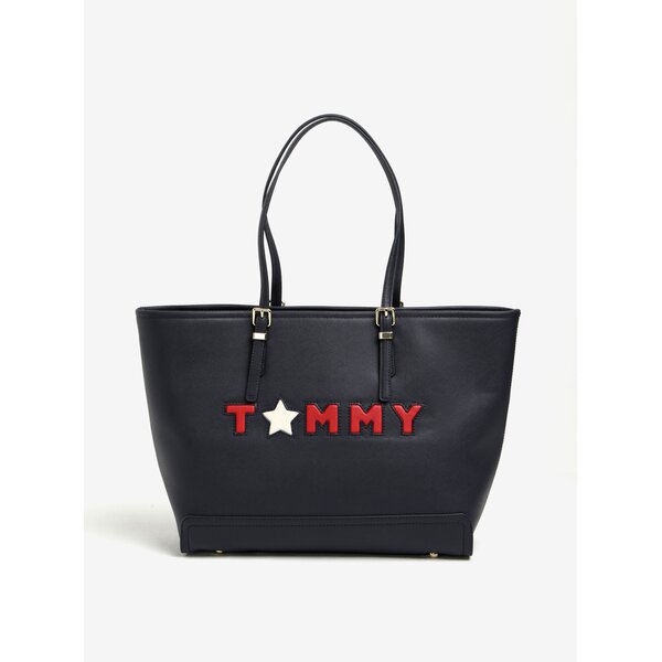 Geantă shopper bleumarin Tommy Hilfiger Honey