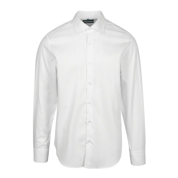 Cămașă albă slim fit cu dungi Braiconf Costin