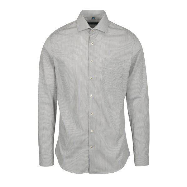 Cămașă albă super slim fit în dungi Braiconf Flaviu