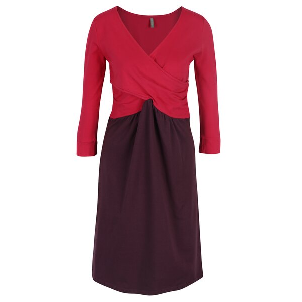 Rochie roz cu violet cu model petrecut Tranquillo Jeanie
