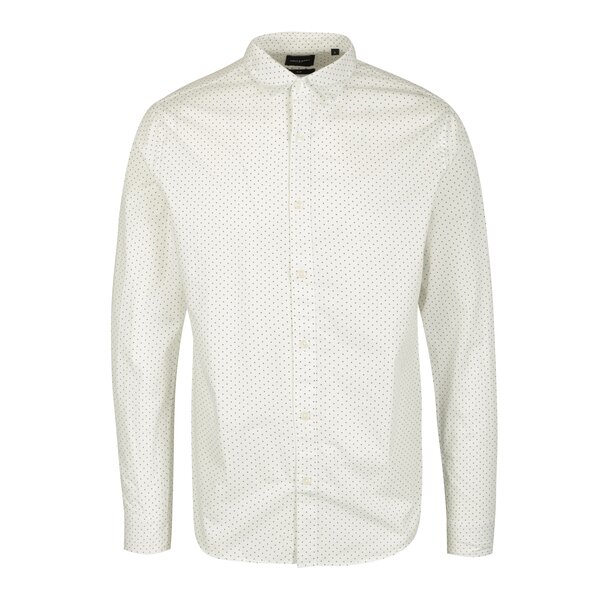 Camasa alba slim fit cu buline ONLY & SONS Tesla