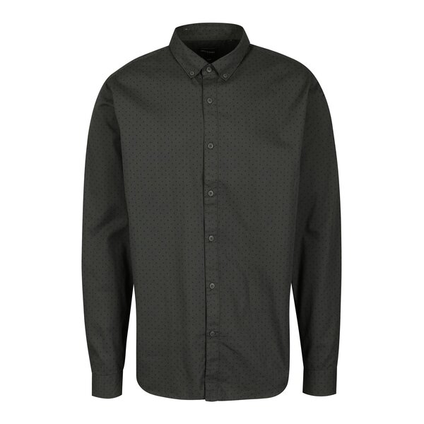 Camasa gri inchis cu print marunt ONLY & SONS Tito