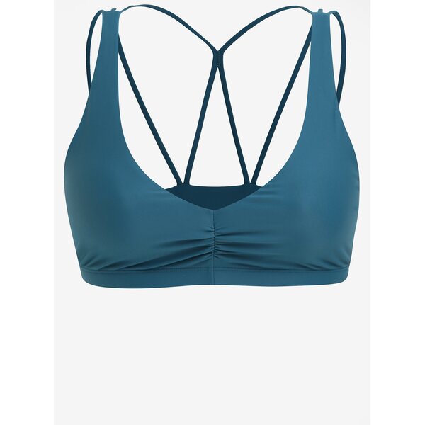 Bustier sport albastru petrol cu bretele decorative - Roxy Tassana