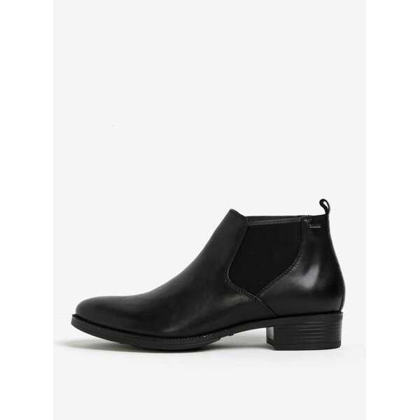 Ghete negre Chelsea din piele Geox Mendi