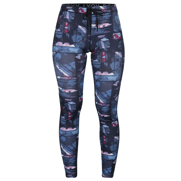 Colanti sport albastri roz &albastru cu print abstract - Roxy Stay On