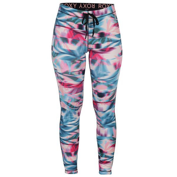 Colanti sport functionali turcoaz & roz cu buzunar - Roxy Stay On