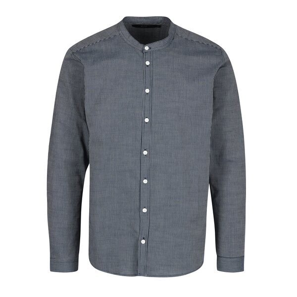 Camasa casual albastru inchis in dungi SUIT Jessen