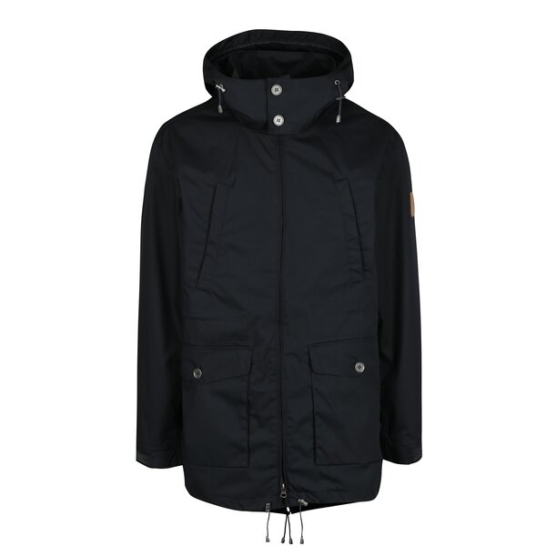 Geaca parka neagra cu guler inalt Makia Fishtail