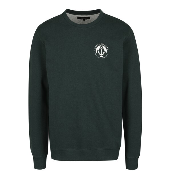 Pulover verde inchis cu logo Makia Port