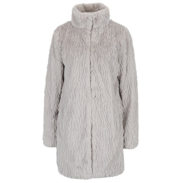 Haina gri din blana artificiala cu buzunare Dorothy Perkins