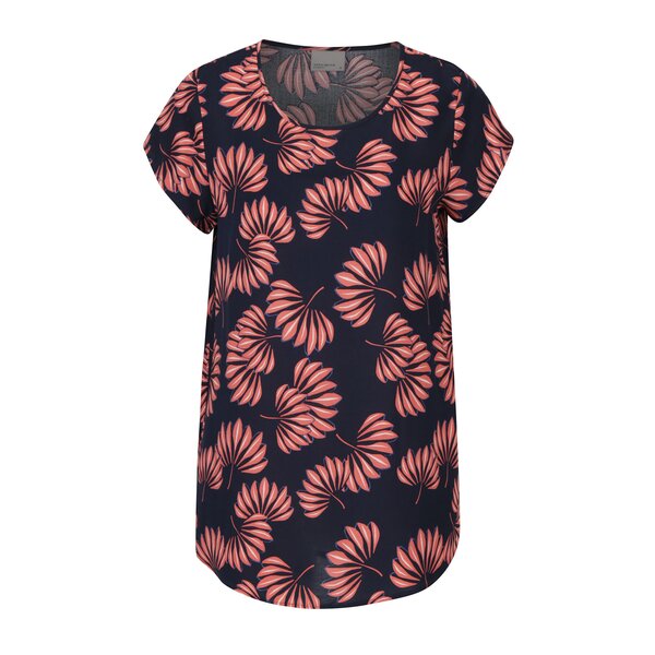 Top bleumarin cu print floral - VERO MODA Boca