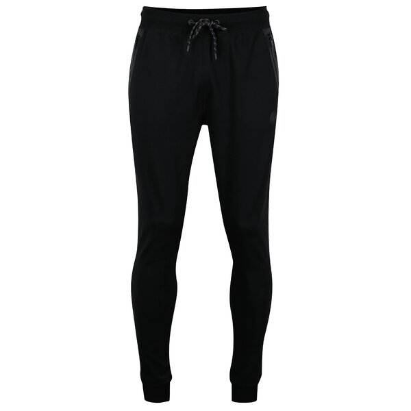 Pantaloni sport negri stramti cu fermoare Blend