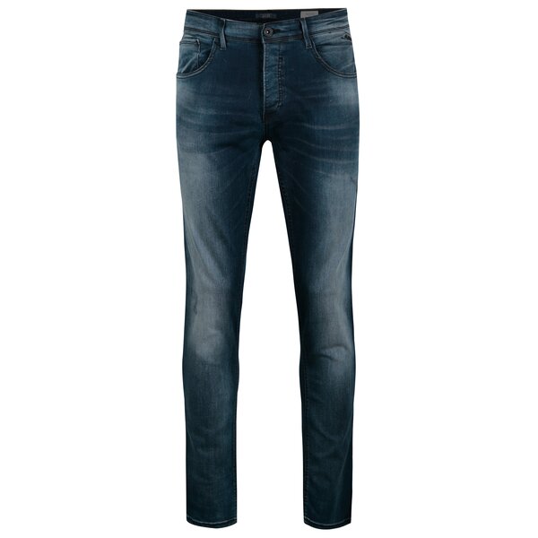 Blugi albastri slim fit cu efect prespalat pentru barbati - Blend