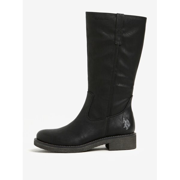 Cizme negre U.S. Polo Assn.