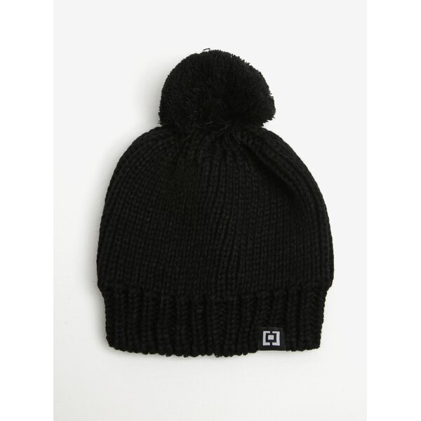 Caciula neagra tricotata cu pompom - Horsefeathers Alexa