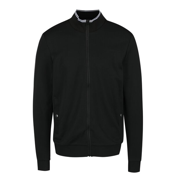 Jacheta sport neagra cu dungi pe maneci Casual Friday by Blend