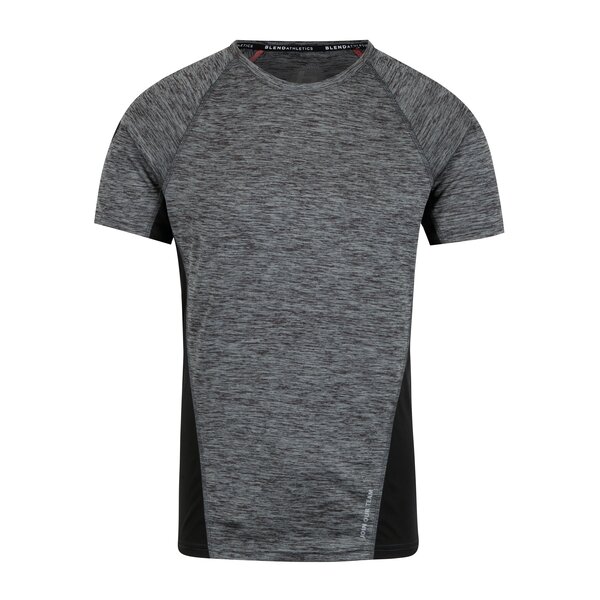 Tricou gri melanj cu negru cu buzunar la spate Blend