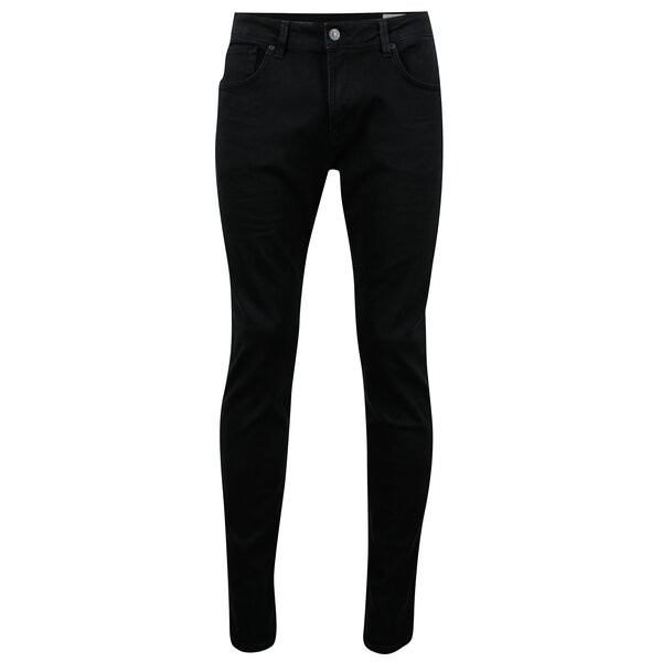 Blugi slim fit negri si flexibili - Selected Homme Slim-leon