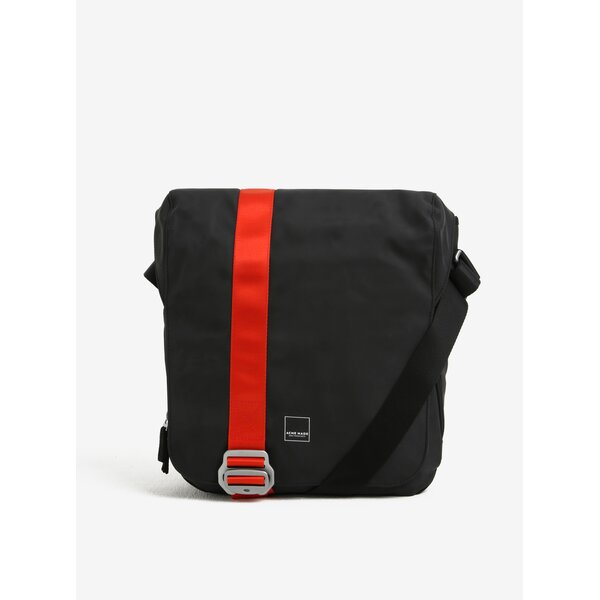 Geanta neagra&portocaliu crossbody Acme Made North Point Messenger