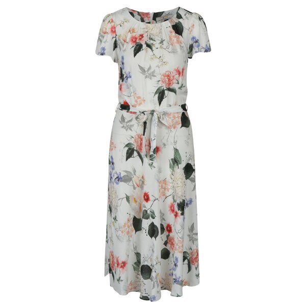 Rochie midi crem deschis cu print floral Billie & Blossom