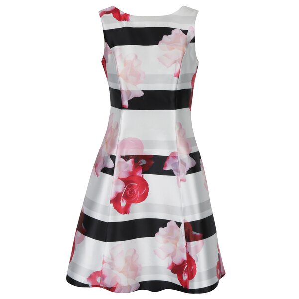 Rochie alb & negru cu print floral Dorothy Perkins