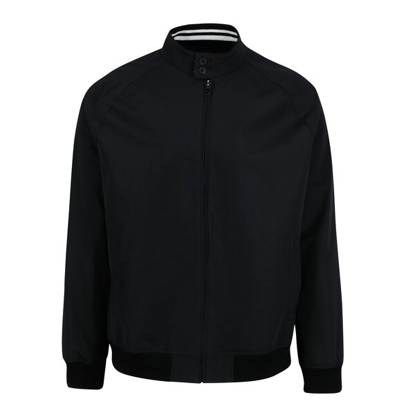 Jacheta neagra cu buzunare si terminatii elastice - Burton Menswear London