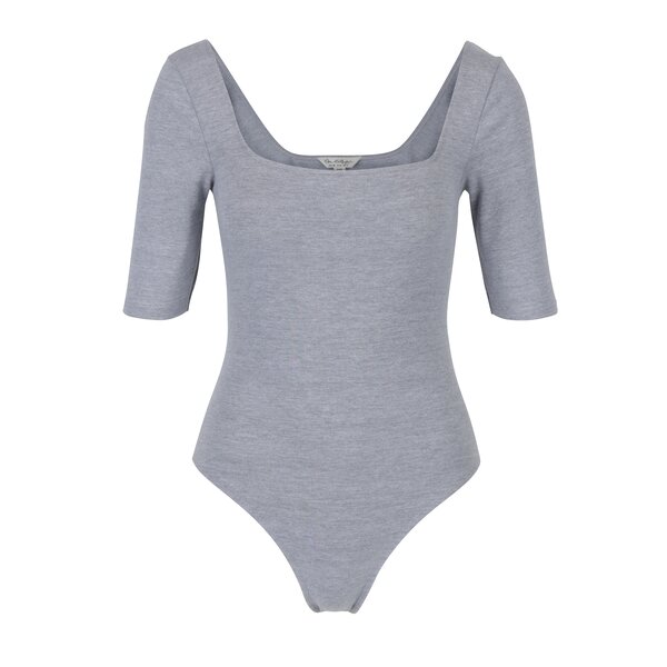 Body gri melanj cu decolteu dublu - Miss Selfridge