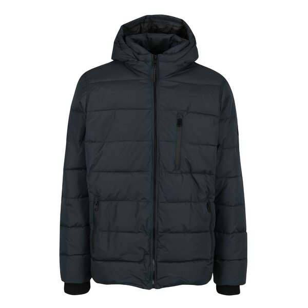 Geaca matlasata bleumarin cu gluga pentru barbati - Burton Menswear London