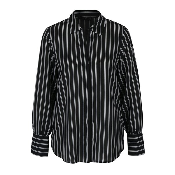 Camasa negru & alb cu print in dungi Dorothy Perkins