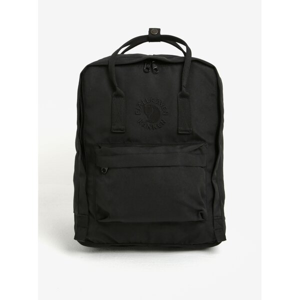 Rucsac negru realizat din material reciclat Fjällräven Re-Kånken 16 l