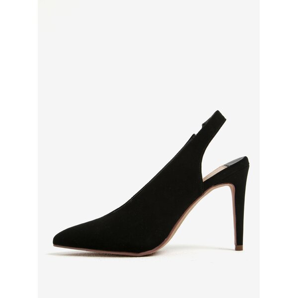 Pantofi negri cu toc cu bareta pe glezna Dorothy Perkins