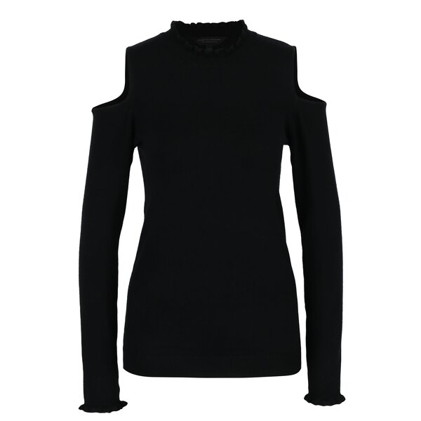 Pulover negru cu decupaj pe umeri Dorothy Perkins