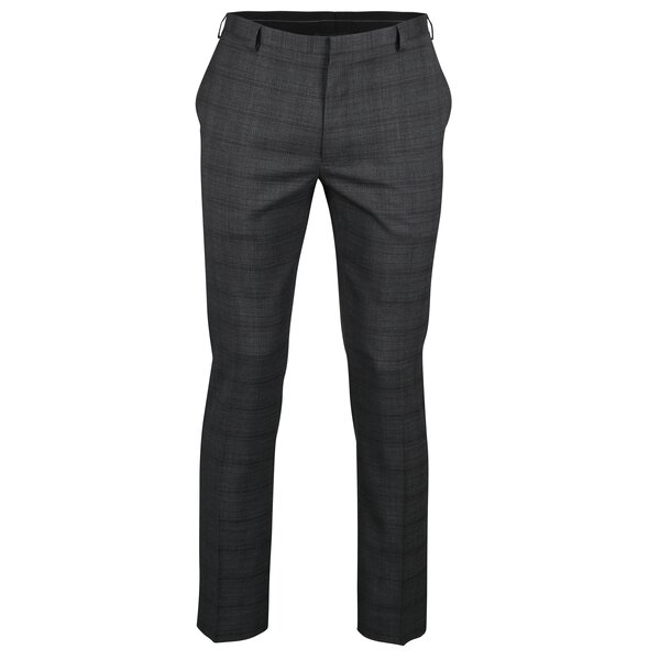 Pantaloni negri de costum cu model discret - Burton Menswear London