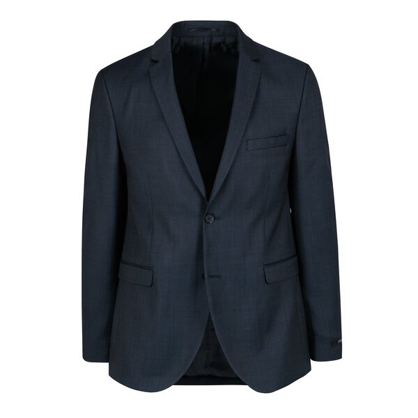 Sacou bleumarin din lana slim Jack & Jones Premium Thom