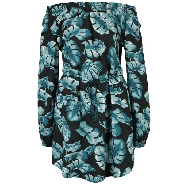 Rochie verde & negru cu umerii goi Blutsgeschwister